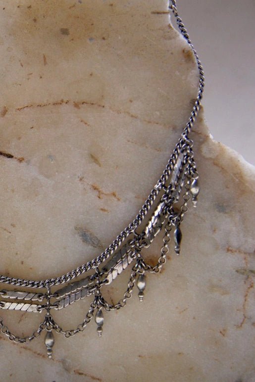 Better Together Necklace in 925 sterling silver, worn by a model – neck pieces, Bhavya Ramesh