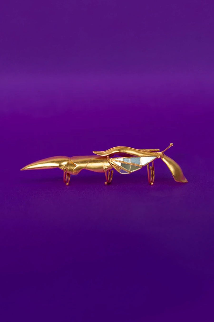 Man Eater in sterling silver, product photo on black – rings, Bhavya Ramesh