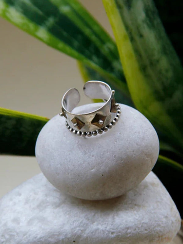 Believer Ring in 925 sterling silver, worn by a model – rings, Bhavya Ramesh