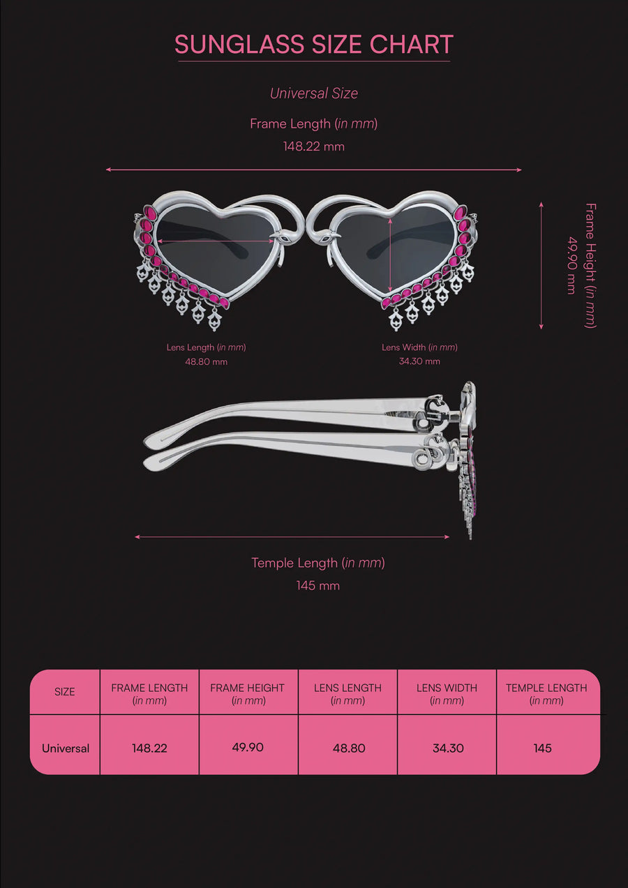 दिलDo Sunglasses in 925 sterling silver, product photo on black – sunglasses, Bhavya Ramesh