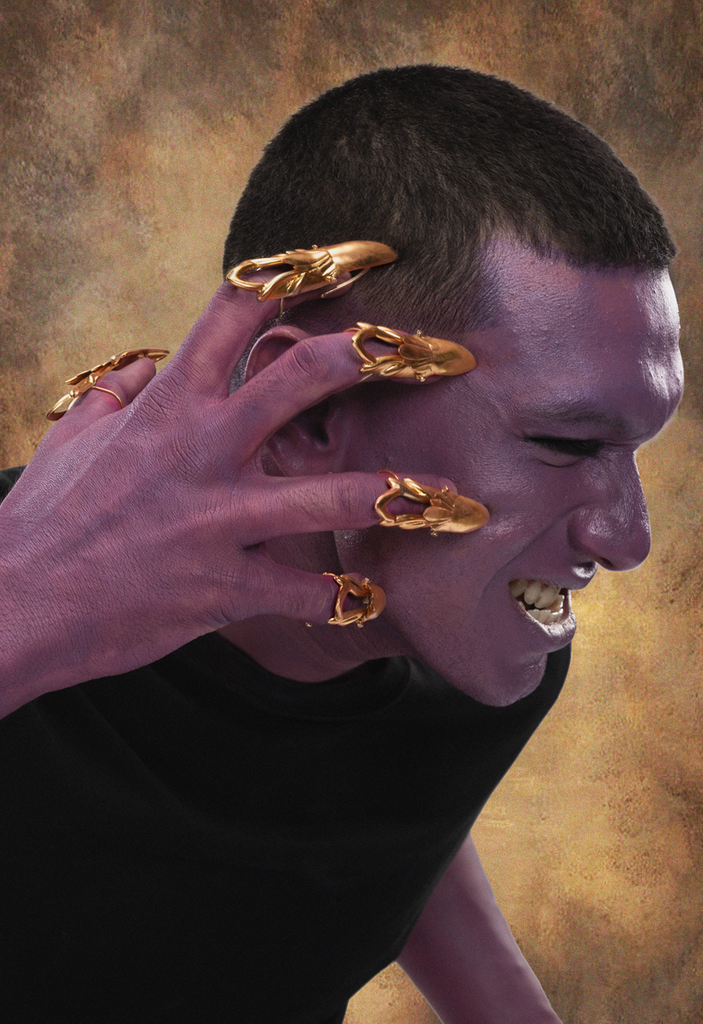 Skin Scraper Nail ring