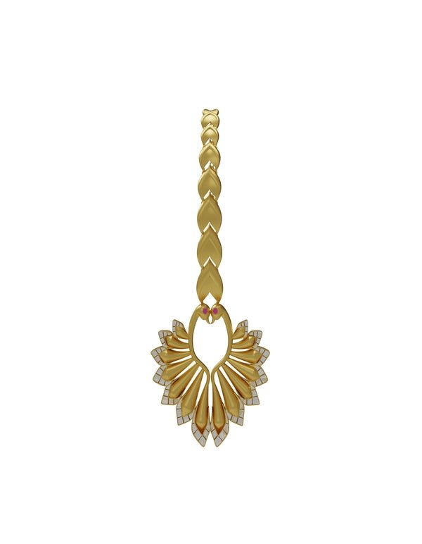 Jamoon Earclimbers in sterling silver, product photo on black – earrings, Bhavya Ramesh