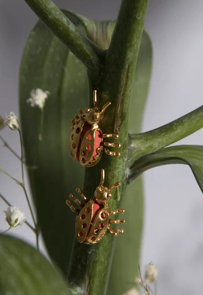 Lady Bug Earring