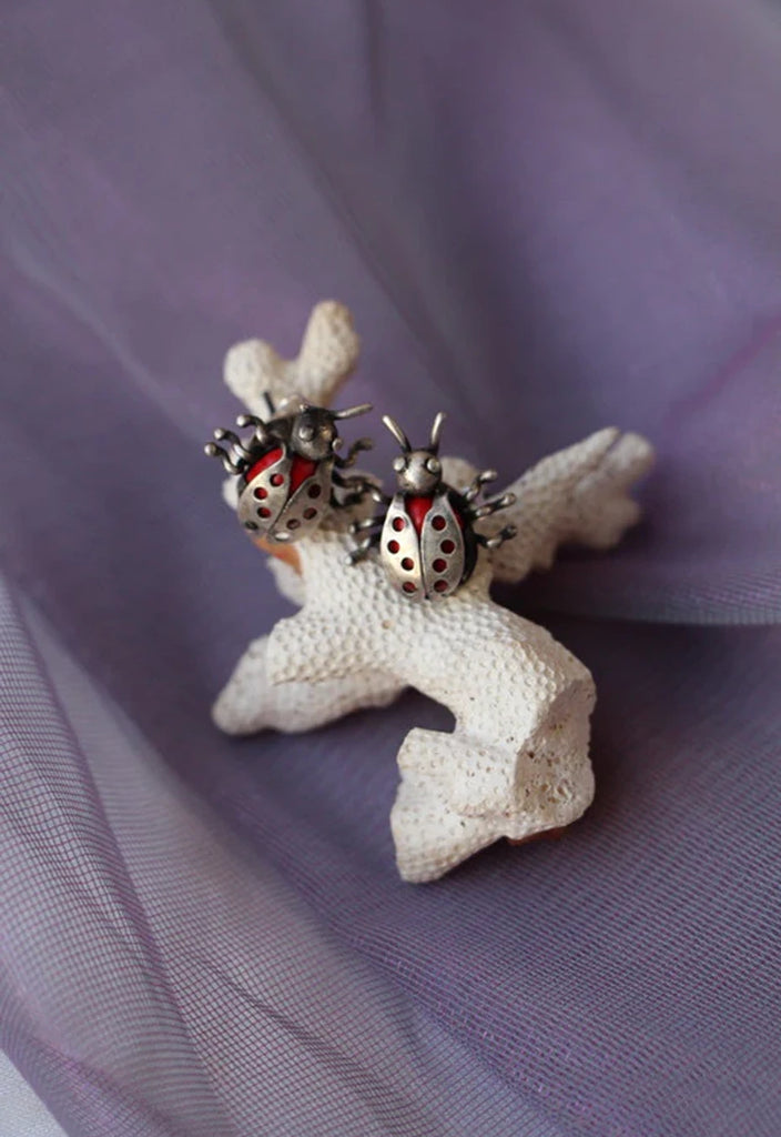 Lady Bug Earring