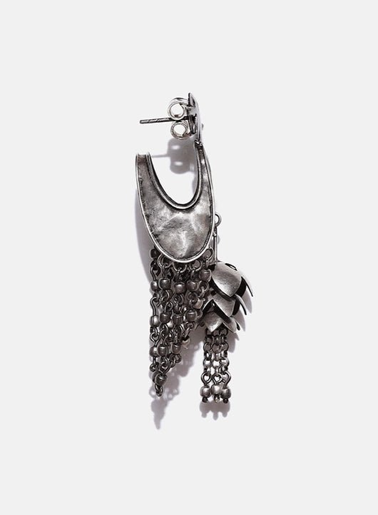 Lovers Part 2 Earrings in 925 sterling silver, product photo on black – earrings, Bhavya Ramesh