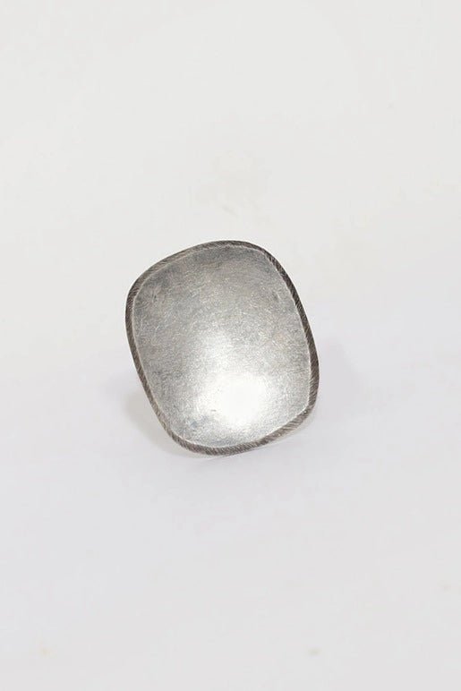 Plain Ring in 925 sterling silver, product photo on black – rings, Bhavya Ramesh