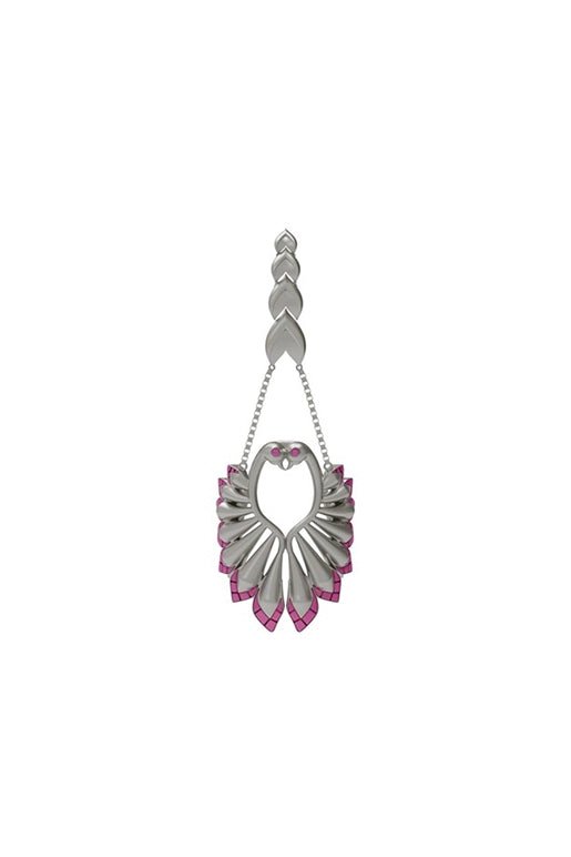 Shrikhand Ring in 925 sterling silver, product photo on black – rings, Bhavya Ramesh