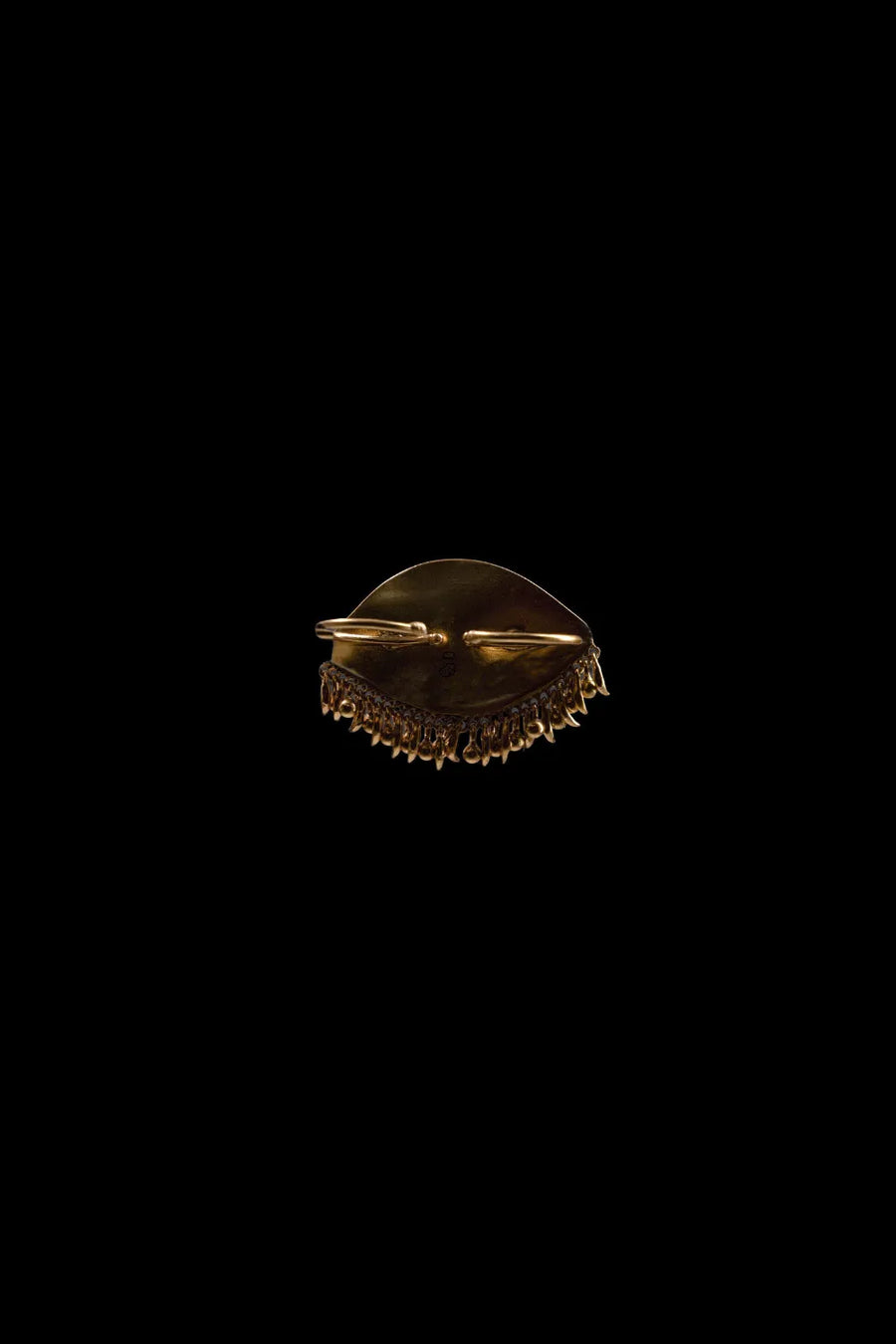 Gaze Ring in sterling silver, product photo on black – rings, Bhavya Ramesh