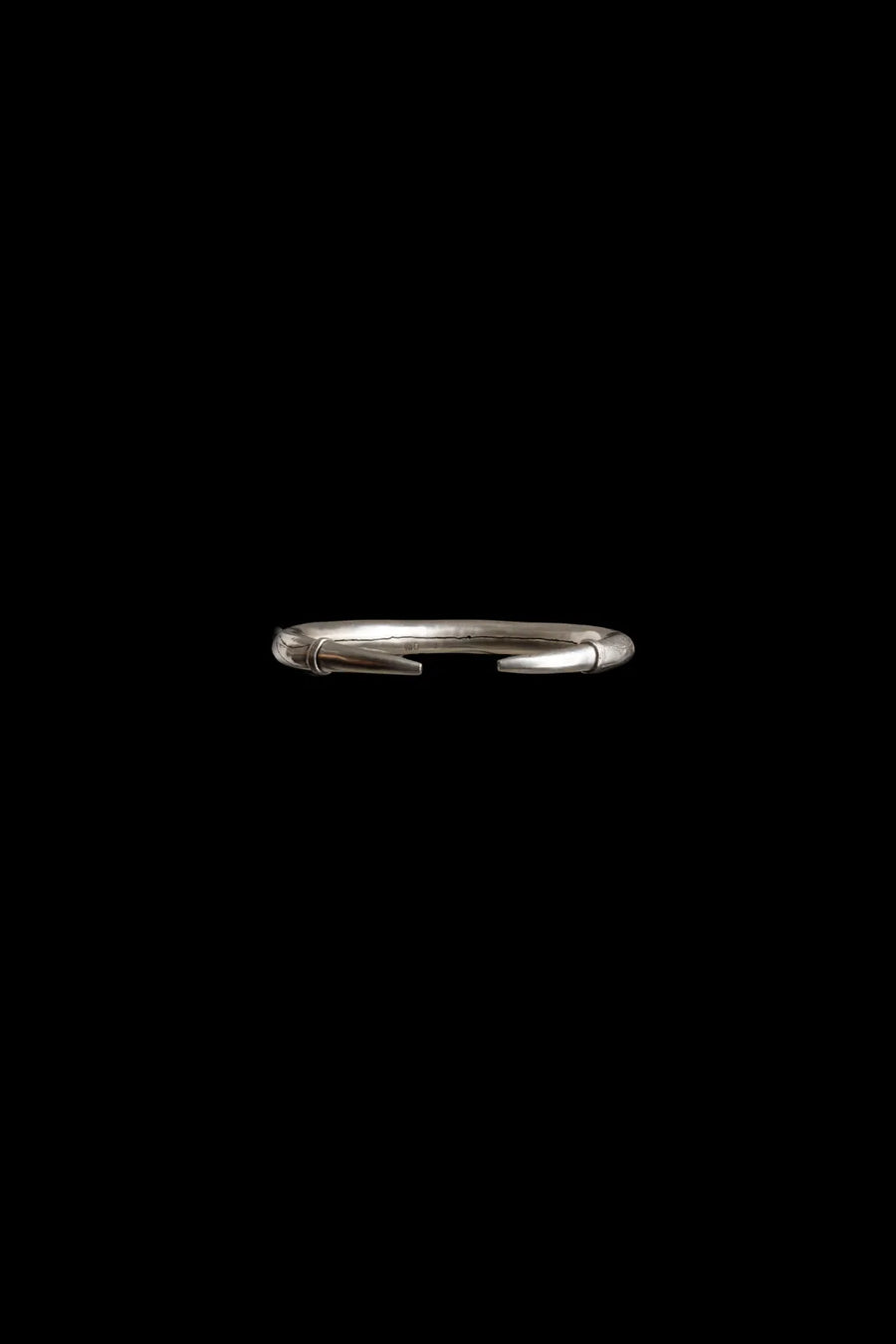 Vigil Choker in sterling silver, product photo on black – neck pieces, Bhavya Ramesh