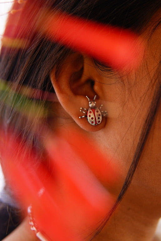 Lady Bug Earring
