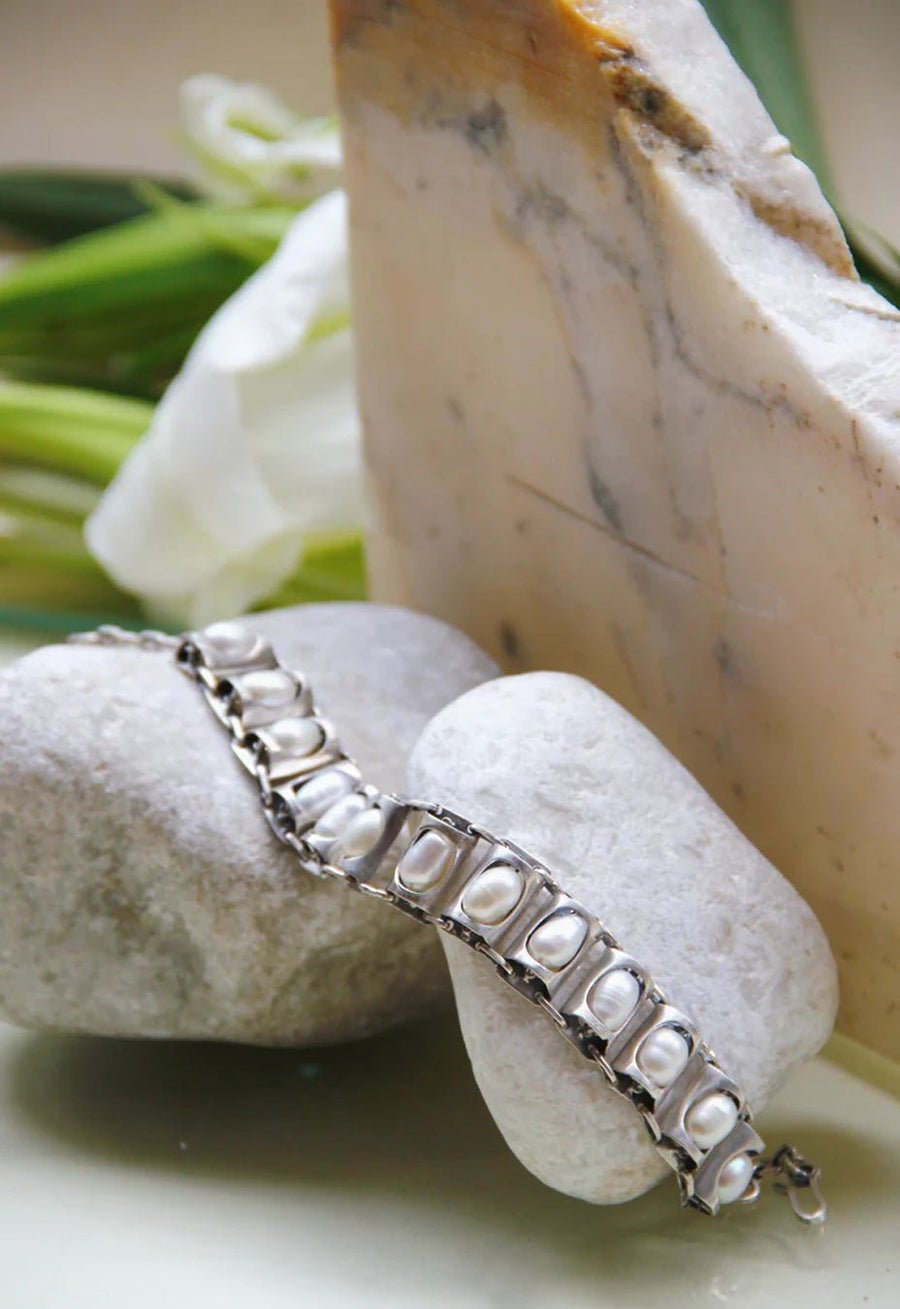 Eternal Bracelet in sterling silver, worn by a model – wrist wear, Bhavya Ramesh