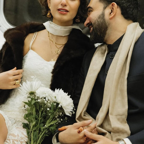 Rama Duwaji wearing Bhavya Ramesh