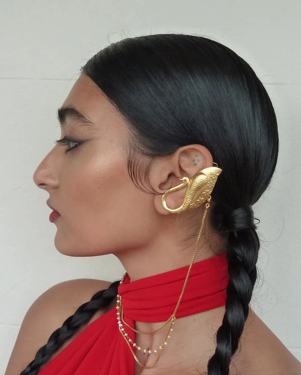 nisal.mua wearing Bhavya Ramesh