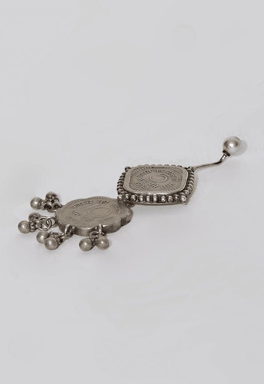 Cosmic Avalanche earring in 925 sterling silver, product photo on black – earrings, Bhavya Ramesh