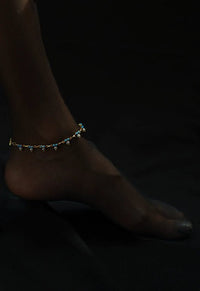 Gouttes de bracelets de cheville légers