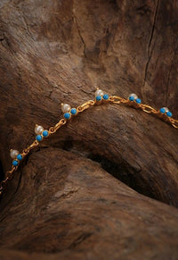 Gouttes de bracelets de cheville légers