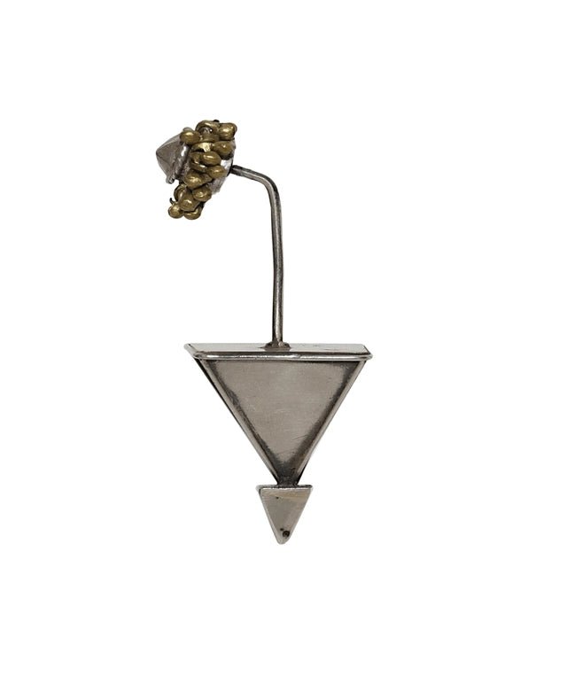 Eternal Flow Earring in 925 sterling silver, product photo on black – earrings, Bhavya Ramesh