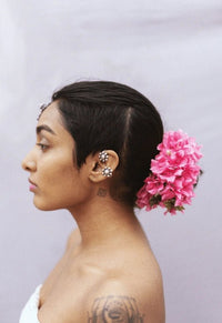 Clip d'oreille fleur