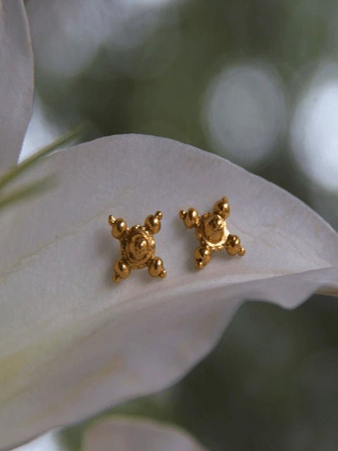 Four Corners Earring - gold