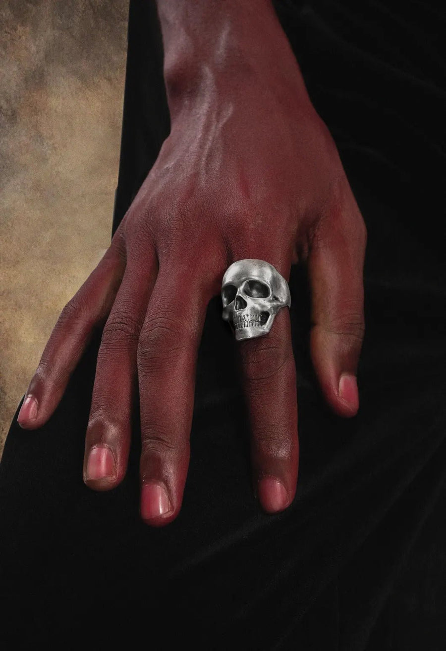 Heathen Ring in sterling silver, worn by a model – rings, Bhavya Ramesh