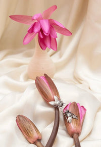 Boucles d'oreilles mouche maison