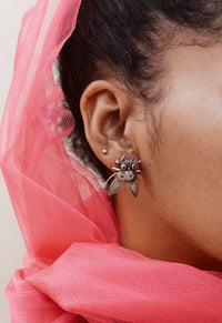 Boucles d'oreilles mouche maison