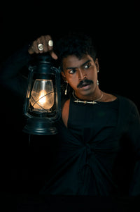 Hysteria Choker in 925 sterling silver, worn by a model – neck pieces, Bhavya Ramesh