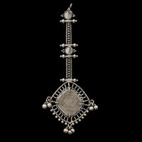 Kite Earrings in 925 sterling silver, product photo on black – earrings, Bhavya Ramesh
