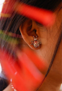 Boucle d'oreille Lady Bug