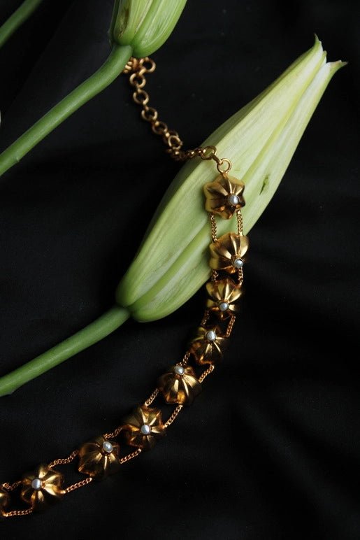 Levitate Choker in 18-carat gold plating on sterling silver, product photo on black – neck pieces, Bhavya Ramesh