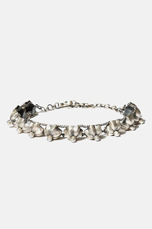 Levitate Choker in 925 sterling silver, product photo on black – neck pieces, Bhavya Ramesh