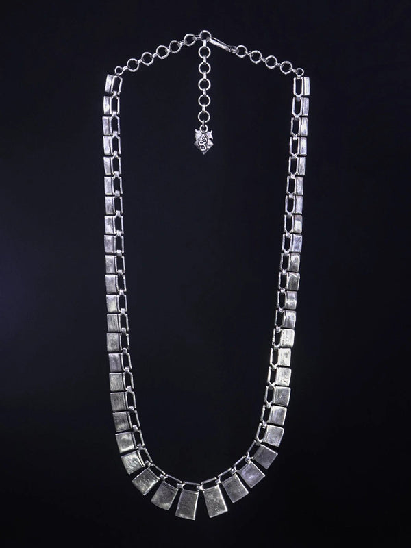LustreLine in 925 sterling silver, product photo on black – neck pieces, Bhavya Ramesh