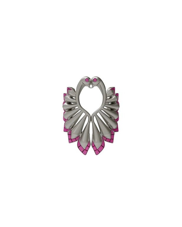 Pongal Ring in 925 sterling silver, product photo on black – rings, Bhavya Ramesh