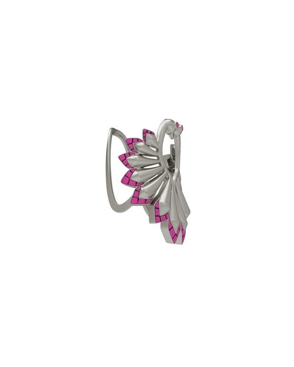 Pongal Ring in 925 sterling silver, product photo on black – rings, Bhavya Ramesh