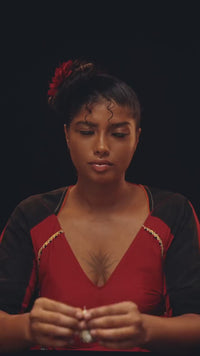 Dera Earrings in 925 sterling silver, video of a model wearing it – earrings, Bhavya Ramesh