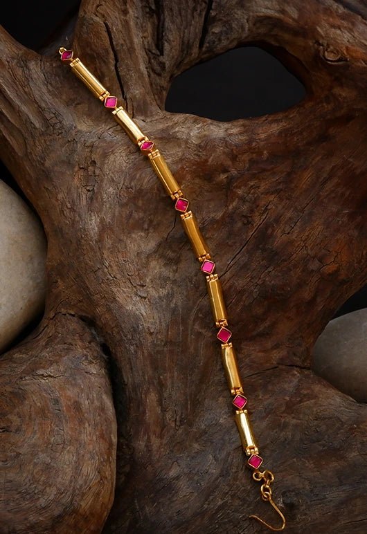 Radiate Anklet in sterling silver, worn by a model – anklet, Bhavya Ramesh