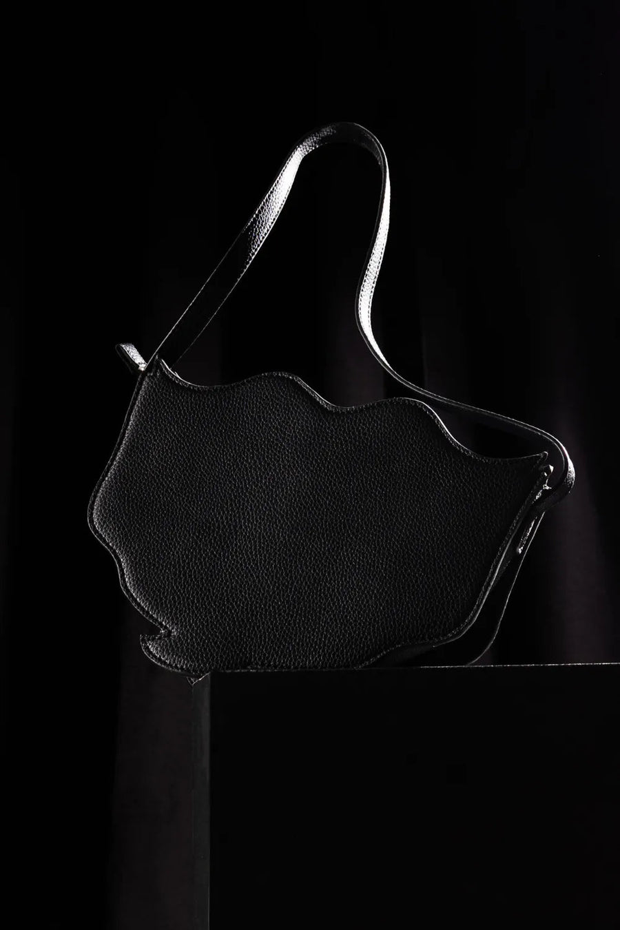 Keeper Bag in sterling silver, product photo on black – handbag, Bhavya Ramesh