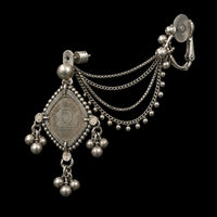 Rumira Earrings in 925 sterling silver, product photo on black – earrings, Bhavya Ramesh